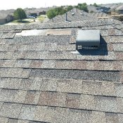 Missing shingles on this roof were causing a leak.