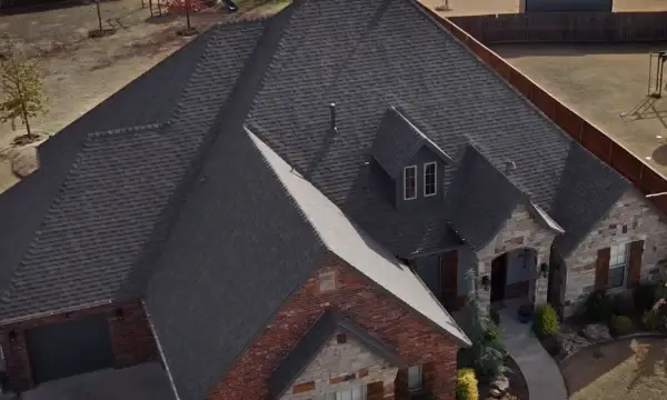 Residential roof by Yates Roofing and Construction in OKC