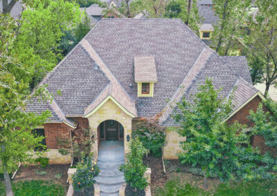 GAF Timberline ArmorShield II iR (Impact Resistant) shingles in Weathered Wood installed by Yates Roofing in OKC