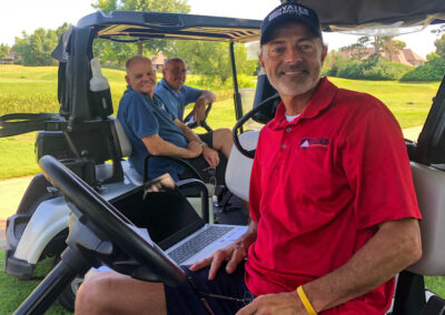 2023 Hole in One Spotters: Curtis Yates, Mark Baker, and James Ford of Yates Roofing in OKC