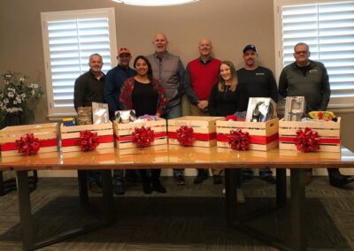 Yates Roofing of OKC team members attending Joy4Kids Partnership, Christmas 2020